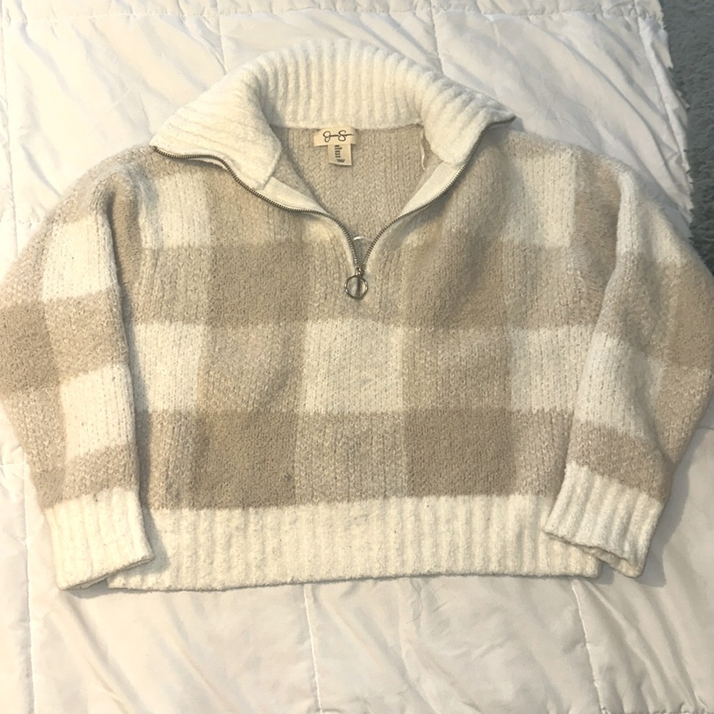 Jessica Simpson 3/4 zip pull over sweater